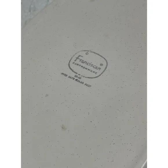 Franciscan Hacienda Green Oval Divided Vegetable Serving Bowl Dish - Picture 7 of 7